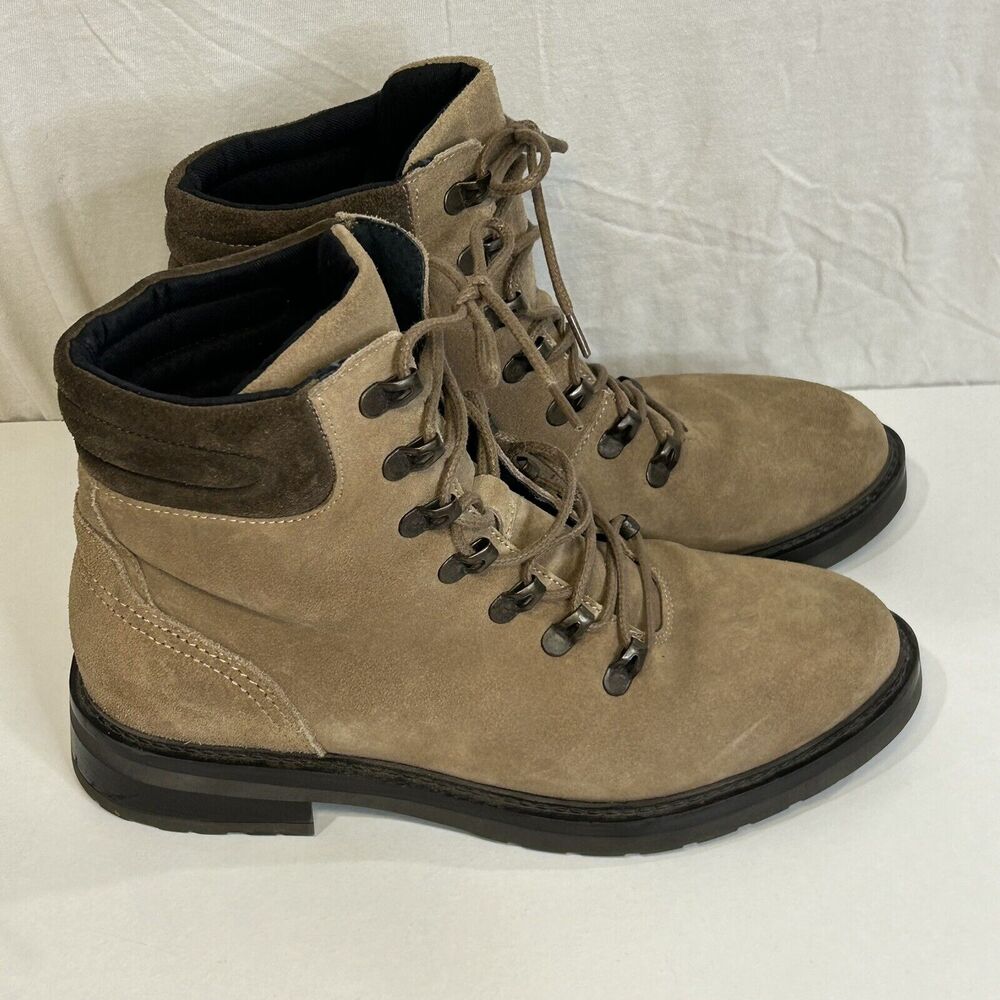 Fat Face Hiking Boots Women Size 9 US 41 Brown Suede Sherpa Lug Sole Cabincore